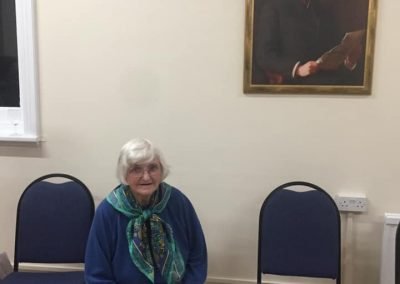 Gwyneth Foulkes opens the Garland Hall