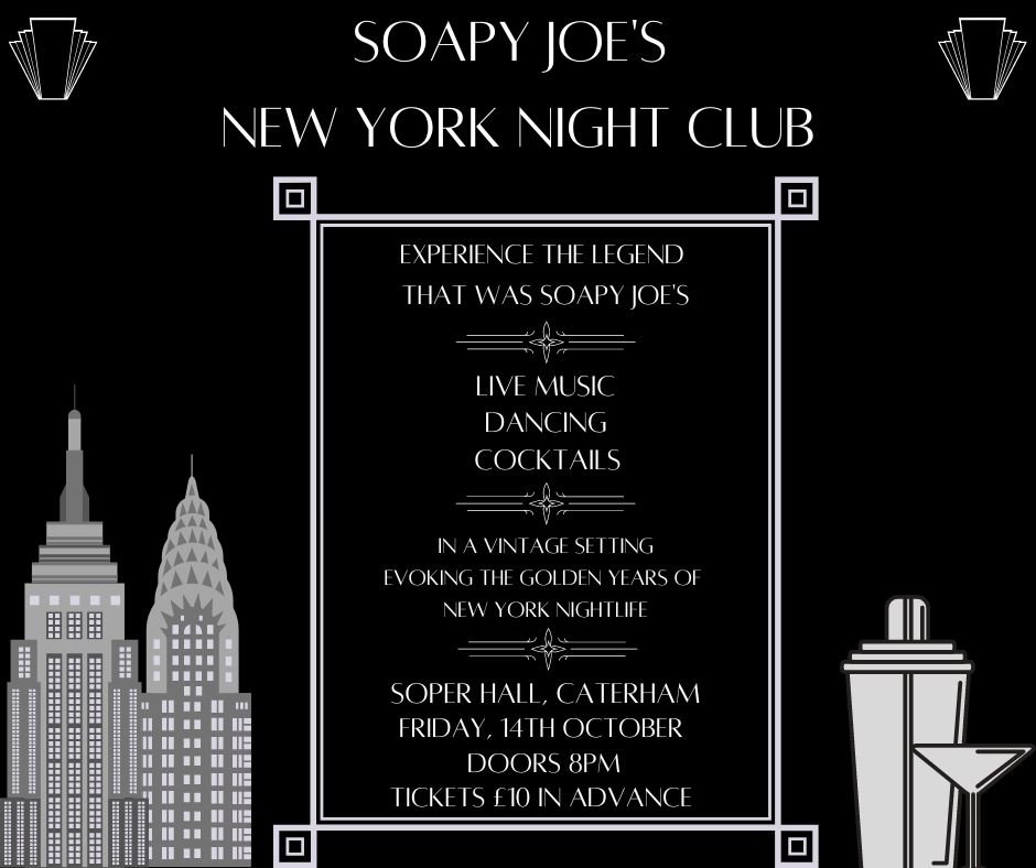Soapy Joe's New York Night Club FB post 1 - Soper Hall